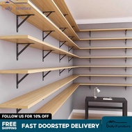 DF Wall Mounted Shelf, Floating Display Shelves With Brackets, Minimalist Wall Storage Rack For Book