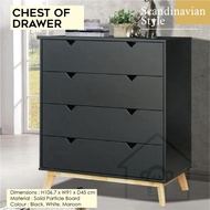 CHEST OF DRAWER / STORAGE CABINET WITH 4 DRAWER