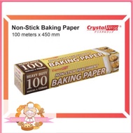【CrystalWrap】non-Stick Baking Paper 100 meters x 450mm