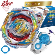 Laike Beyblade Burst B-199 Gatling Dragon Karma Charge Metal'-10 B199 with D Gear DB Dynamite Battle with B184 Black LR Launcher Beylauncher Box Set Kids Beyb