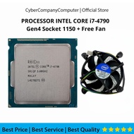 Intel Core i7-4790 Gen4 LGA 1150 3.60GHz Processor + Fan Cpu Cooler Intel - Processor i7-4790 Gen4 S
