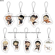 Haikyuu anime manga keychains, mobile phone necklaces, Haikyuu acrylic keychains, jewelry accessorie