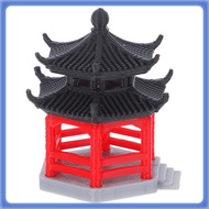 Fish Decorations Gazebo Aquarium Temple Bonsai Figurines Asian Miniature