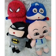 Batman Spiderman Upin Captain America Stuffed Toys