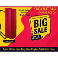 Yoga Mat Bag Plain Canvas Yoga Mat Bag 6-8 mm