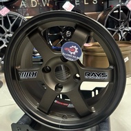[2PCS]NEW SPORTRIM Rim 15Inch Promax Wheel TE37 15x7JJ ET35/ET28 4H100 BR-Dark
