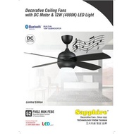 SAPPHIRE CEILING FAN 52" FM-52 MBK