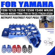Motorcycle FootRest Foot Pegs Pedal For YAMAHA YZ80 YZ125 YZ250 YZ WR 200 250 500 TTR 90 110 125 250