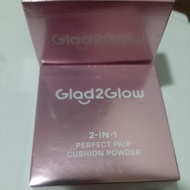 GLAD2GLOW 2-IN-1 PERFECT PAIR CUSHION POWDER, cushion powder Glad2Glow cushion 11ml, toothpaste 8g