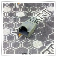 RJ45 Connector Cap 8P8C Gray Rubber Plug Boot Grey
