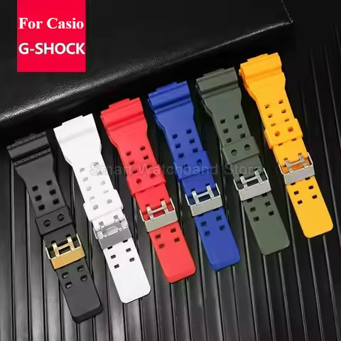 For Casio GA110/300/700/5081 Resin Watch Strap Waterproof Shape Stable Dust Repellent Special Interf