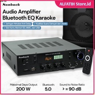 Sunbuck Audio Amplifier Bluetooth EQ Karaoke FM Radio 200W - AV-80 - 4PSK03BK