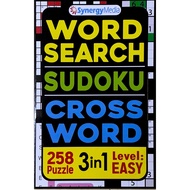 WORD SEARCH SUDOKU CROSSI WORD 258 Puzzle 3in1 Level: EASY