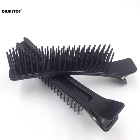 1-4pcs Salon Hair Clips Comb Wide Teeth Hairdressing Cutting Dying Hair Layering Clip Styling Clips 