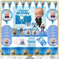 Baby Boss Theme Birthday Party Decoration Disposable Tableware Boss Baby