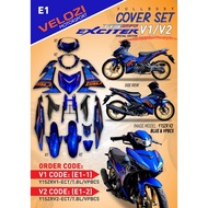 VELOZI YAMAHA Y15ZR Y15 V1 V2 EXCITER SNIPER VELOZI E1 E2 E3 E4 E5 E6 E7 BODY COVER SET OEM YSUKU bo