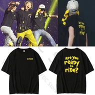Daesung D's WAVE Concert T Shirt G Dragon Taeyang Same T-shirt Kpop Fans Fashion Women Summer Cotton