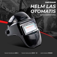 RAJA Topeng Helm Las Otomatis plus senter headlamp Auto Darkening Solar Welding Helmet Mask with LED