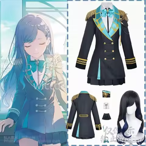 Anime Game Project Sekai VBS Cosplay Shiraishi An World Link2 Costume Knights Y2K Coat Dress Punk Id