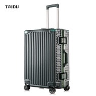 TAIDU กระเป๋าเดินทางกรอบอลูมิเนียมมีล้อลากอเนกประสงค์20, 24, 26นิ้วกระเป๋าเดินทางมีรหัสทนทานและมีล้อที่ยืดหยุ่นได้