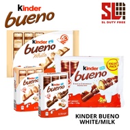 Kinder Bueno Milk Chocolate / White 117g/129g Flow Pack / Riegel Box