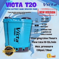''VICTA'' TURBO BATTERY HAND SPRAYER PUMP (LIGHT BLUE) -20L -T20