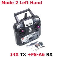 Flysky FS-i4X 2.4G 4ch RC ตัวส่งสัญญาณพร้อมตัวรับสัญญาณ FS-A6สำหรับ RCmulticopter เครื่องบินคอร์ดคอบ