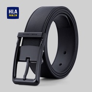 HLA/Hailan's Home Pin Buckle Belt Men's Belt New Style Young People Fashion Simple Casual Genuine Le