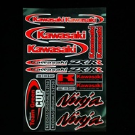 kawasaki Motorcycle Reflective Sticker Waterproof Bicycle Helmet Decal