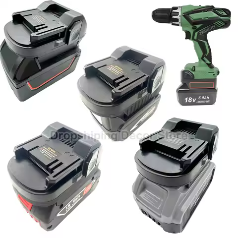For Makita/Dewal/Milwaukee/Bosch Convert To For Hitachi/Hikoki 18V Li-ion Batttery Power Tools Batte