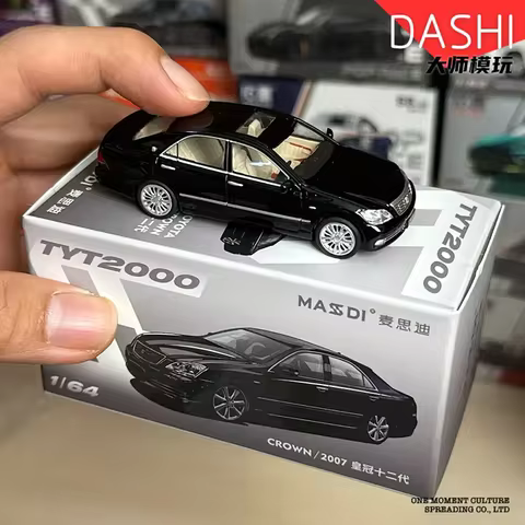 MASSDI 1:64 Crown Sedan 2007 Black +LS 300 LS300 Silver Red Grey Alloy Car Model TYT2000+LEX1004+LEX