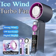 kipas portable 199-Speed Ice Compress Handheld Cooling Fan Kipas Tangan Kipas Mini Bateri Tahan Lama