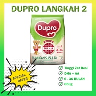 Susu Formula Dupro Langkah 2 6–36 Bulan | DHA Kalsium | Bantu Tumbesaran Bayi | 850g