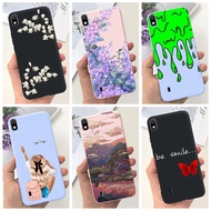 For Samsung Galaxy A10 Case A105 SM-A105F Phone Cover Fashion Flower Pattern Soft Silicone Casing For Samsung A10 A 10 Capa