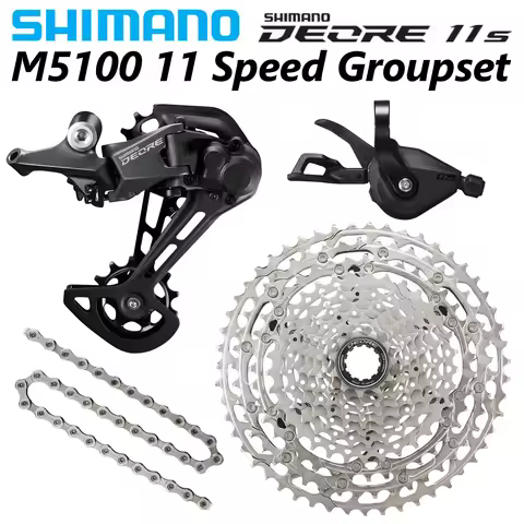 SHIMANO DEORE M5100 11 Speed groupset 11-51t 4 kit SL/RD/CS-M5100 LG500 Chain MTB 11S GROUPSET