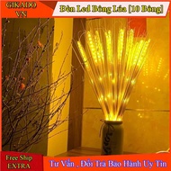 Led Rice Flower Light, Decorative LED Light, Set of 10 Golden Rice Flowers, Living Room Altar Decora