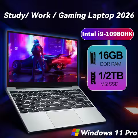 NEW intel Core i9-10980HK laptop 16GB RAM 2TB SSD Portable laptops 1920*1080 Intel i9 Notebook compu