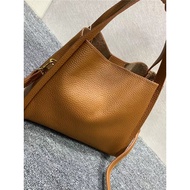 Bucket Bag New Style Genuine Leather Casual Practical Texture Niche Style TOGO Cowhide Commuter Bag 