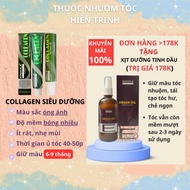 Thuốc Nhuộm Tóc màu vàng bạch kim khói cần nâng tone tẩy tóc | Thuốc nhuộm tóc Hiền Trinh