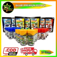 Pellet Akari Premium Chiclid Red Yellow Blue Repack 13 Grams