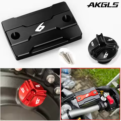 For Yamaha FZ6 FZ-6 ZF6N FZ6R FZ6S FAZER Motorcycle Front Brake Fluid Tank Cap and Engine Filler Cap