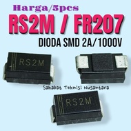 @5pcs SMD Diode RS2M / @5pcs Diode FR207 SMD Diode 2A/1000V