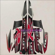Striping Sticker Polet List Motor Yamaha Fizr F1zr Fiz r Black Grey 2002 Standard Body
