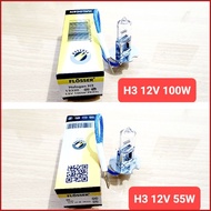 Halogen Bulb H3 12V 55W, H3 12V 100W Flosser