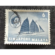 Setem 1955 Queen Elizabeth II Ship 6 Cents (Used)