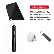 Photoshoot LED Light Softbox Kit Photo Studio Photography Lighting Stand Camera ไฟสตูดิโอ 300w ไฟไลฟ