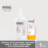 [SPECIAL SET] PHYSIOGEL Soothing Care A.I. Body Lotion 400 ml and RED SOOTHING AI SENSITIVE UV SUNSC