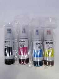EPSON INK REFILL TANK 003 BK C M Y ชุด4สี 4 ขวดของแท้ไม่มีกล่อง (NOBOX)
