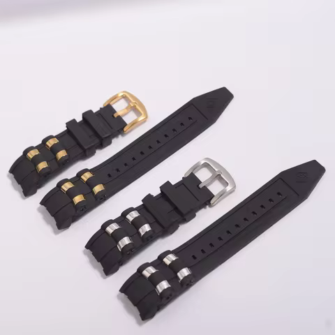 Rubber Watch accessories strap compatible for Invicta Russian Professional Divers silicone metal pel