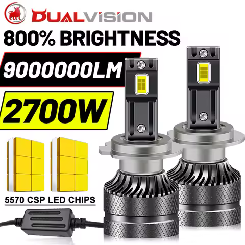 2PCS Car Headlight H4 H7 H1 LED Canbus H11 H8 9005 9006 HB3 HB4 9012 HIR2 H9 Auto Headlamp 2700W 900